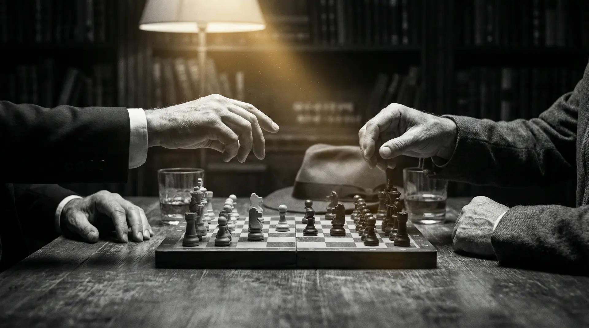 我的上司是XL 艺术探索系列 - 非线性叙事，棋盘上的对弈象征命运的交错